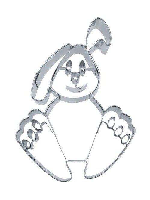 Präge-Ausstecher 9 cm Hase Edelstahl von Städter