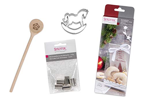 Städter Back Set Weihnachten Xmas 4-teilig, Holz von Städter