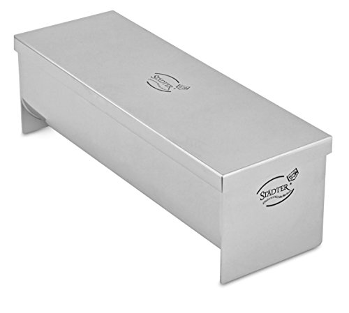 Städter - 622074 Profi Pasteten- und Terrinenform halbrund mit Deckel - 23 x 7,5 x 7,5 cm - Edelstahl rostfrei von Städter