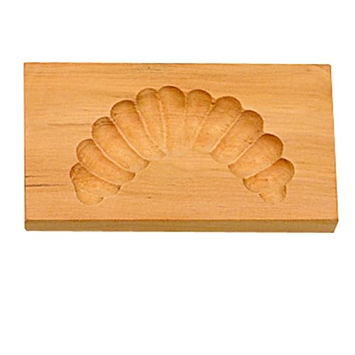 Städter 848054 Spekulatiusmodel "Kipferl" Backform, Holz, braun, 10 x 6 x 3 cm von Städter