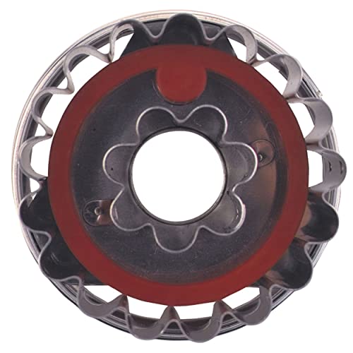 Städter Linzer m. Auswerf. Blume, Edelstahl, Silber-rot, 4.8 x 4.8 x 4.8 cm Städter Linzer m. Auswerf. Blume, Edelstahl, Silber-rot, 4.8 x 4.8 x 4.8 cm von Staedter