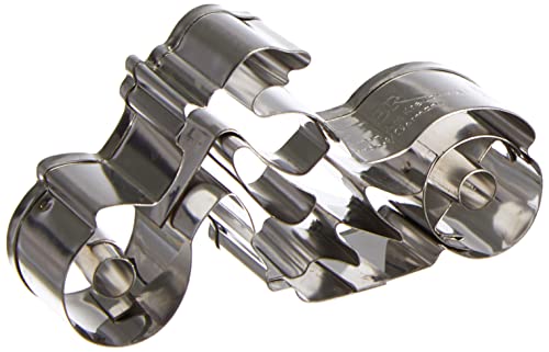 Städter 199880 Ausstechform, Motorrad Edelstahl, 7 cm, Silber von Staedter