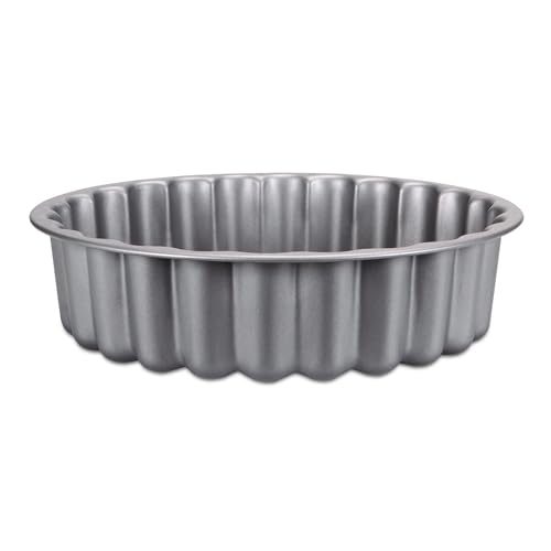 Städter we love baking Charlotte Backform aus Metall, Durchmesser: 26cm, Füllmenge: 2750 ml, Temperaturbeständig bis 230 °C, 661493, Silber von Städter
