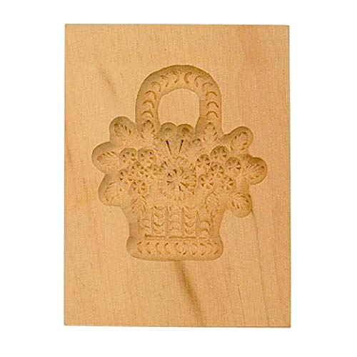 Staedter Blumenkorb Ausstechform, Holz, Braun, 30 x 8 x 30 cm von Städter