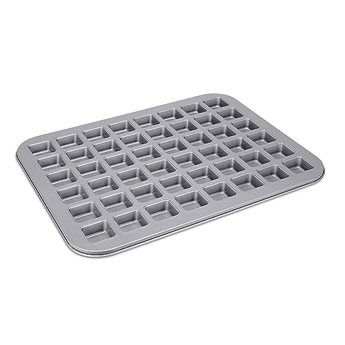 STÄDTER we love baking Brownie Konfekt, Backform für 48 Minis, 40 x 31 cm, Antihaftbeschichtung, PFAS frei, ideal für Muffins & kleine Kuchen, temperaturbeständig bis 250 °C von Städter