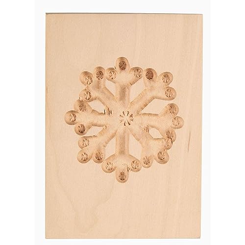 Städter Eiskristall Springerle-Model, Holz, Braun, 6 x 8 cm von Städter