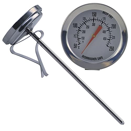 Städter Frittier Fett-Thermometer 50-250°C, Edelstahl, Silber, 14cm von Staedter