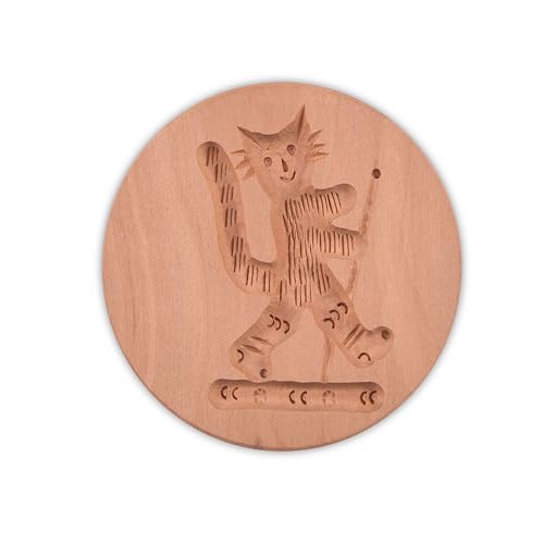 Staedter Kater Ausstechform, Holz, Braun, 30 x 8 x 30 cm von Städter