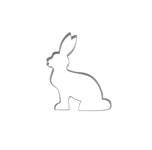 Städter - Premium Ausstechform - Hase sitzend 9,5 cm - Einzigartiger Ausstecher - Perfekt für Kreative Backkreationen für Ostern von Städter
