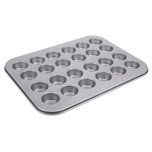 Städter We Love Baking Backform Muffin – Mini, Metall, Silber, 35 x 27 cm von Staedter