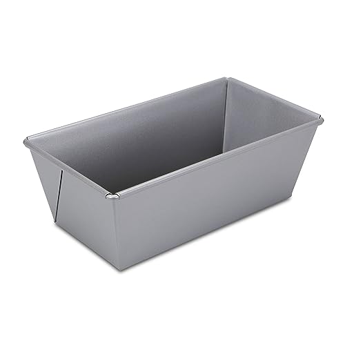 Städter we love baking silberne Brot-Back-Kastenform 20x10,5 cm - Höhe 7cm - aus Metall mit Antihaftbeschichtung - Füllmenge 1200 ml von Staedter
