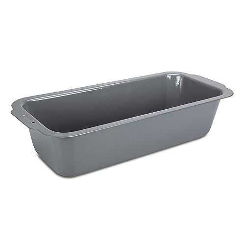 Städter we love baking silberne Brot-Back-Kastenform 35 x 14,5 - Höhe 8,5cm - aus Metall emailliert - Füllmenge 3000ml - extrem hitzebeständig bis 300 Grad, Silber Städter we love baking silberne Brot-Back-Kastenform 35 x 14,5 - Höhe 8,5cm - aus Metall emailliert - Füllmenge 3000ml - extrem hitzebeständig bis 300 Grad, Silber von Städter