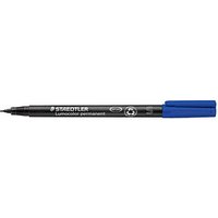 10 STAEDTLER Lumocolor Folienstifte blau 0,4 mm permanent von Staedtler