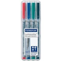 STAEDTLER Lumocolor Folienstifte-Set farbsortiert non-permanent 4 St. von Staedtler