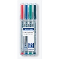 STAEDTLER Lumocolor Folienstifte-Set farbsortiert non-permanent 4 St. von Staedtler