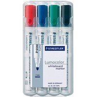 STAEDTLER Lumocolor Whiteboard-Marker farbsortiert 2,0 - 5,0 mm, 4 St. von Staedtler