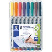 STAEDTLER Lumocolor Folienstifte-Set farbsortiert non-permanent 8 St. von Staedtler