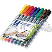 STAEDTLER Lumocolor Folienstifte-Set farbsortiert permanent 8 St. von Staedtler