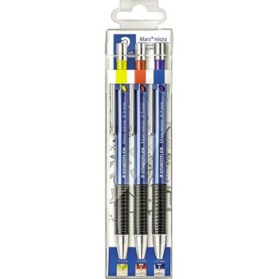 Druckbleistift Mars 775 SC WP3 HB sortiert 3er-Pack von Staedtler