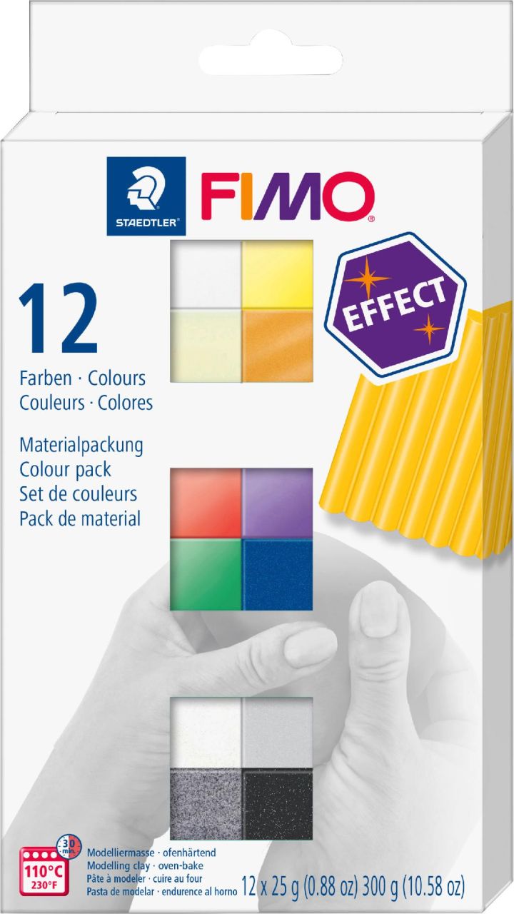 FIMO effect Colour Pack 12 x25 g 12 Farben von Staedtler