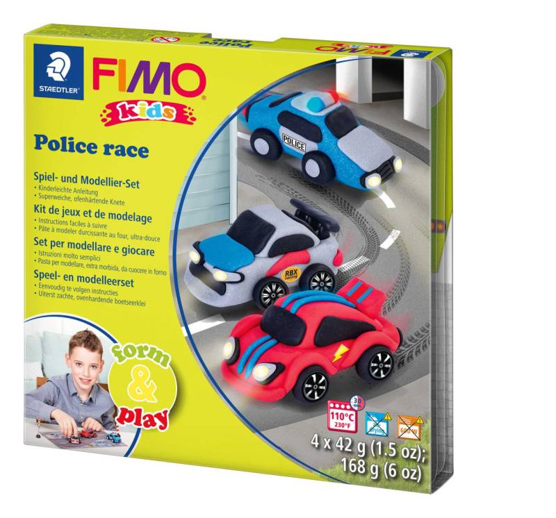 FIMO kids Form & Play Set Police Race von Staedtler