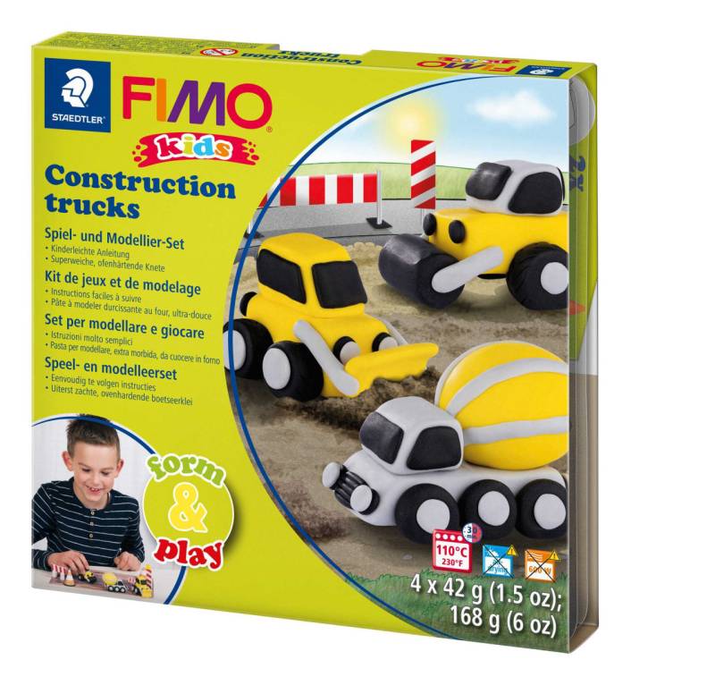 FIMO kids form & play Set Construction Trucks von Staedtler