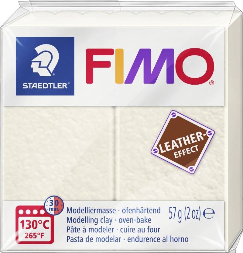 FIMO leather-effect elfenbein 57 g von Staedtler