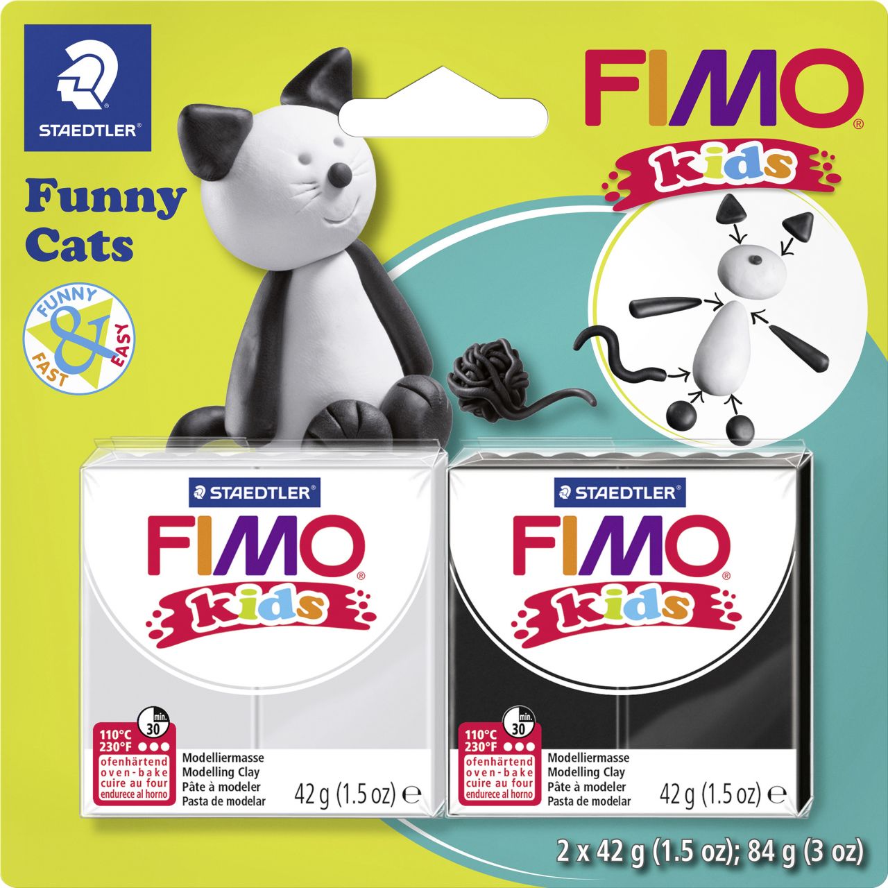 Fimo Funny Kids Cats von Staedtler