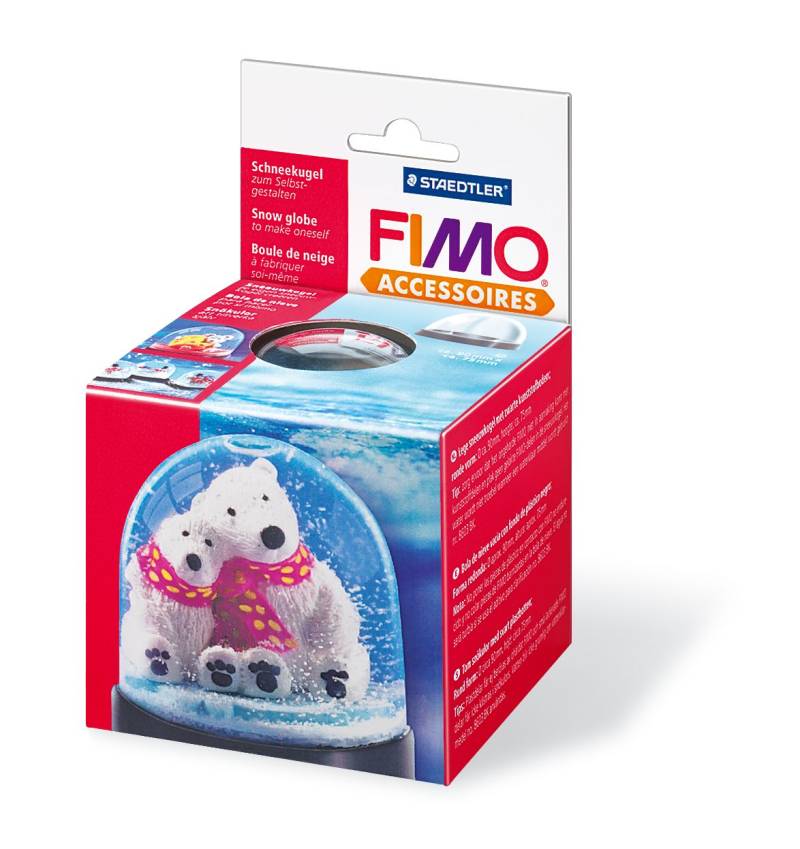 Fimo Schneekugel rund 90 mm von Staedtler