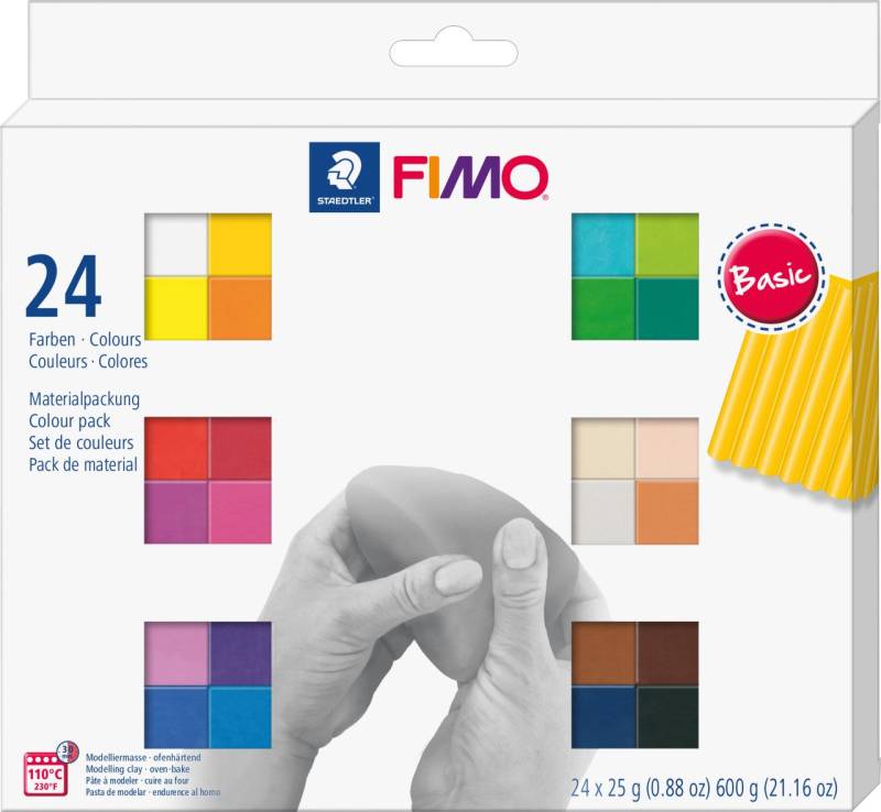 Fimo Soft Colour Pack 24 x 25 g von Staedtler