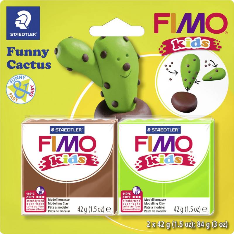 Glorex FIMO Funny Kids Cactus 2 x 42 g von Staedtler