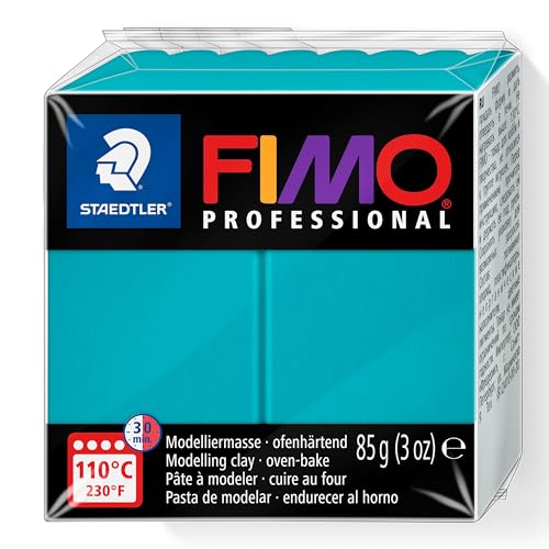 STAEDTLER 8004-32 - Fimo Professional Normalblock, 85 g, türkis von Staedtler