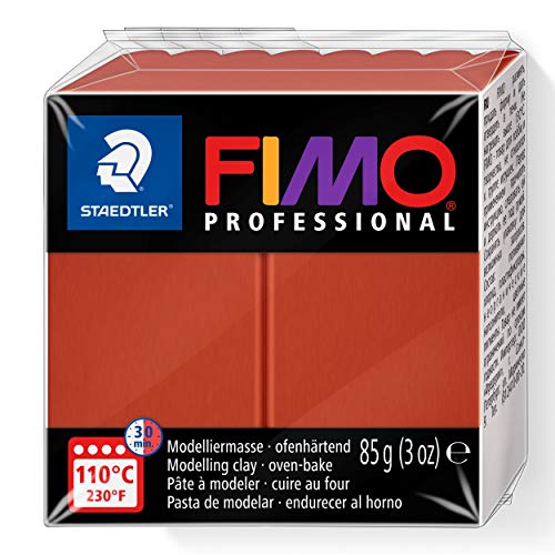 STAEDTLER 8004-74 - Fimo Professional Normalblock, 85 g, terrakotta von Staedtler