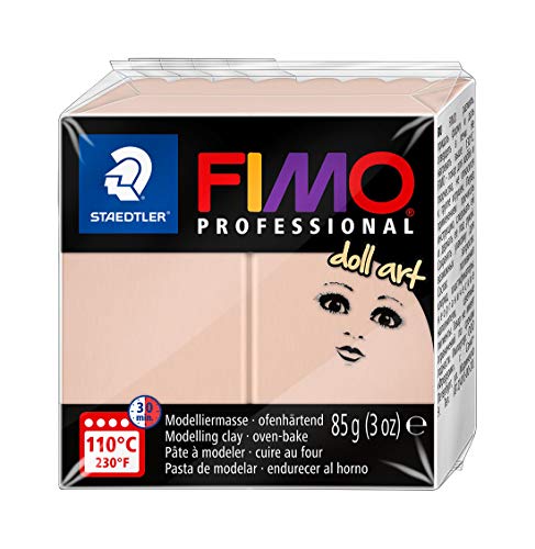 STAEDTLER 8027-432 - Fimo Professional Doll Art Normalblock, 85 g, rose von Staedtler