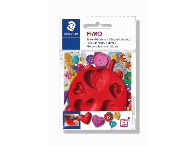 STAEDTLER Fimo Silikon-Motivform Herzen von Staedtler