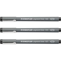 STAEDTLER Pigment Liner 308 Fineliner 0.5 mm Schwarz von Staedtler