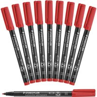 STAEDTLER Lumocolor Folienstifte 1.0 mm Rot von Staedtler