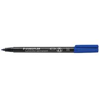 STAEDTLER Lumocolor Folienstift blau 1,0 mm permanent von Staedtler