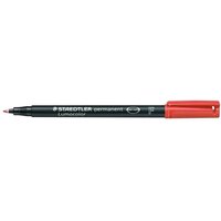 STAEDTLER Lumocolor Folienstifte rot 0,6 mm permanent von Staedtler