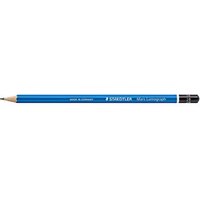 STAEDTLER Mars Lumograph Bleistift 2B blau 1 St. von Staedtler