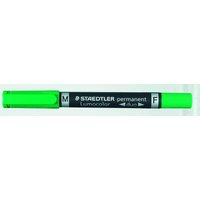 STAEDTLER Lumocolor duo Permanentmarker 0.6 - 1.5 mm Grün von Staedtler