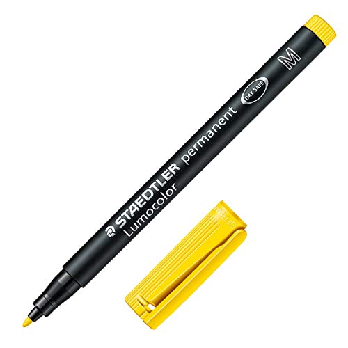 Staedtler® Overheadstifte-und Etuis,Korrekturmarker,Overheadtextmarker Feinschreiber Universalstift Lumocolor permanent, M, gelb von Staedtler