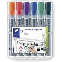 Staedtler 356 B WP6 Flipchartmarker Lumocolor® flipchart marker 356 B 2 - 5mm Schwarz, Blau, Rot, G von Staedtler