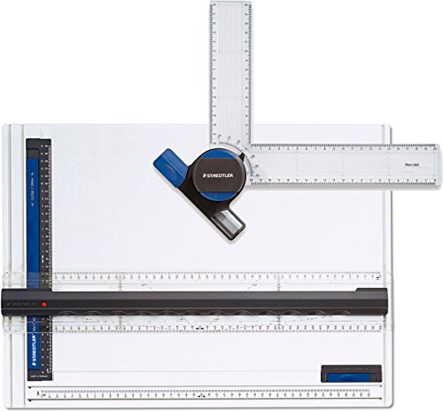 Staedtler 661 Mars Zeichenplatte, weiß DIN A3 im Set mit 660 Zeichenkopf von Staedtler