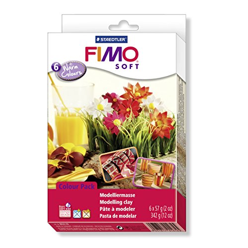 Staedtler 8023 03 - Fimo Soft Materialpackung, 6 Blöcke, 57 g, farblich Sortiert Staedtler 8023 03 - Fimo Soft Materialpackung, 6 Blöcke, 57 g, farblich Sortiert von STAEDTLER