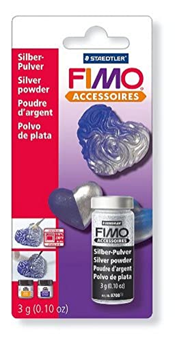 FIMO Metallic -Pulver silber 10 gr. von Staedtler