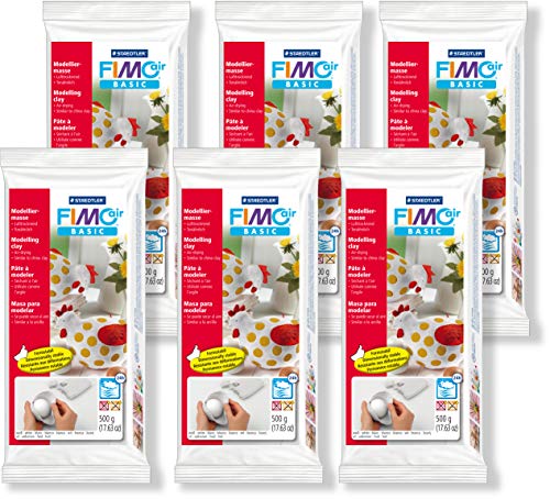 Staedtler - FIMO air Basic, 500g (Weiß | 6er Pack) von STAEDTLER