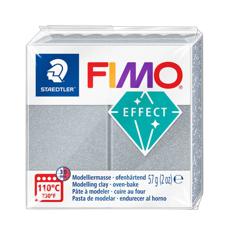 Staedtler Fimo Modelliermasse Effect silber metallic 57 g von Staedtler