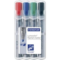 Staedtler Flipchartmarker Lumocolor® flipchart marker 356 B Rot, Blau, Grün, Schwarz 1 Set von Staedtler