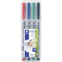 Staedtler Folienstift Lumocolor® 316 WP4 Rot, Blau, Grün, Schwarz von Staedtler